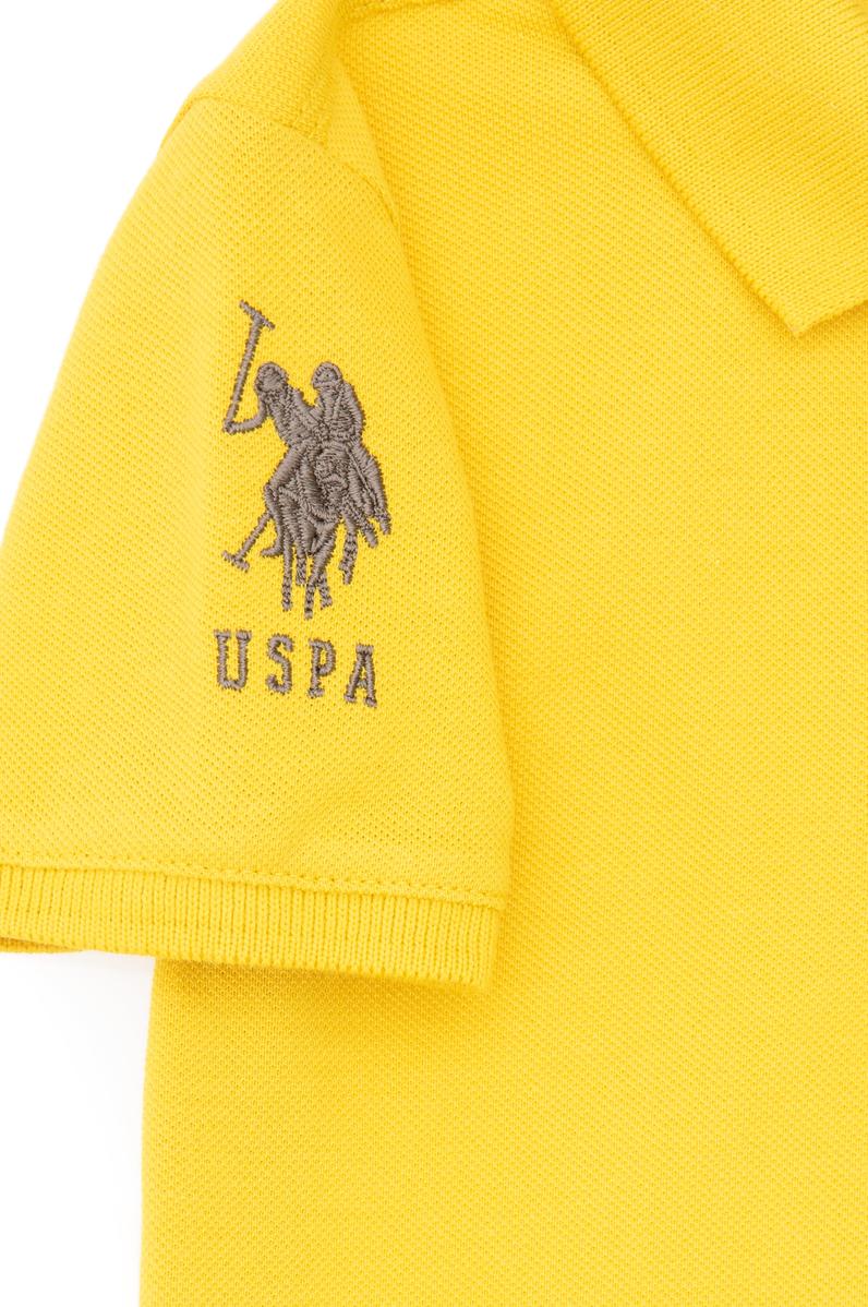 Erkek Çocuk Polo Yaka Koyu Sarı Tişört