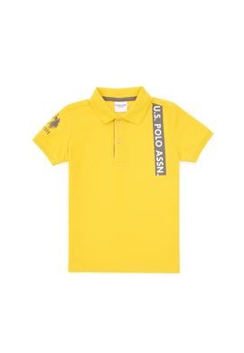 Erkek Çocuk Polo Yaka Koyu Sarı Tişört - 50307181032