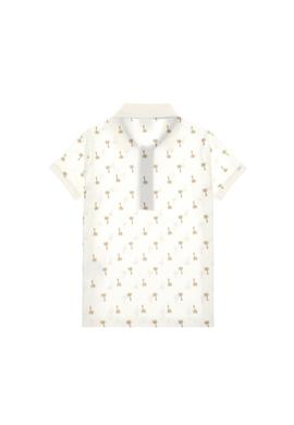 Erkek Çocuk Polo Yaka Ekru Tişört - 50311949013