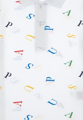 Erkek Çocuk Polo Yaka Beyaz Tişört - 50311909020