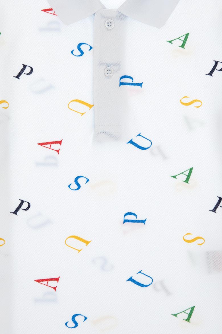 Erkek Çocuk Polo Yaka Beyaz Tişört - 50311909020