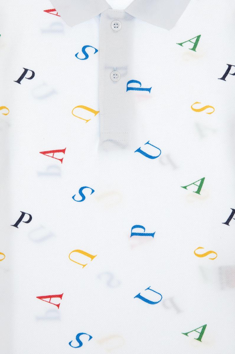 Erkek Çocuk Polo Yaka Beyaz Tişört