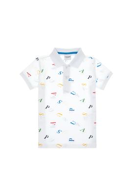 Erkek Çocuk Polo Yaka Beyaz Tişört - 50311909020