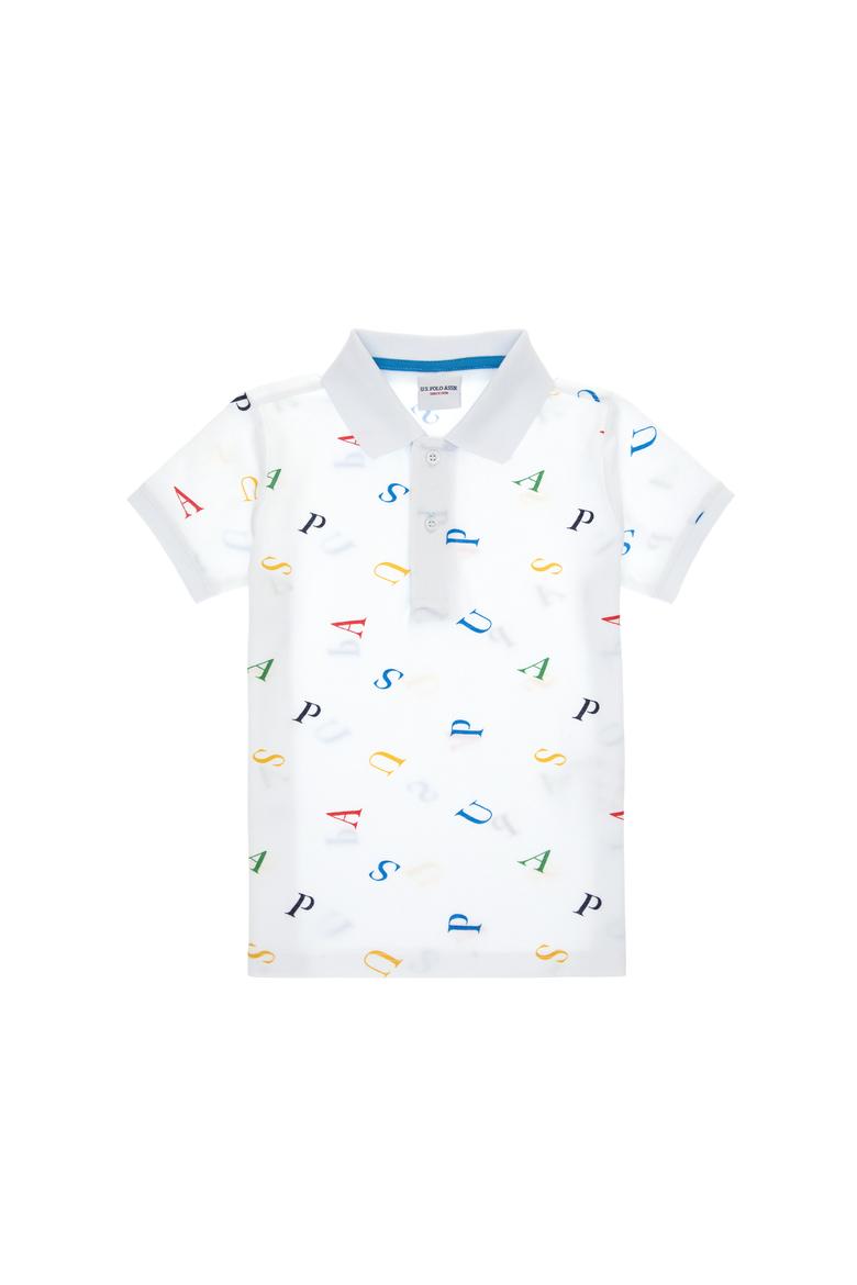 Erkek Çocuk Polo Yaka Beyaz Tişört - 50311909020