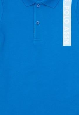 Erkek Çocuk Polo Yaka Kobalt Mavi Tişört - 50307181017