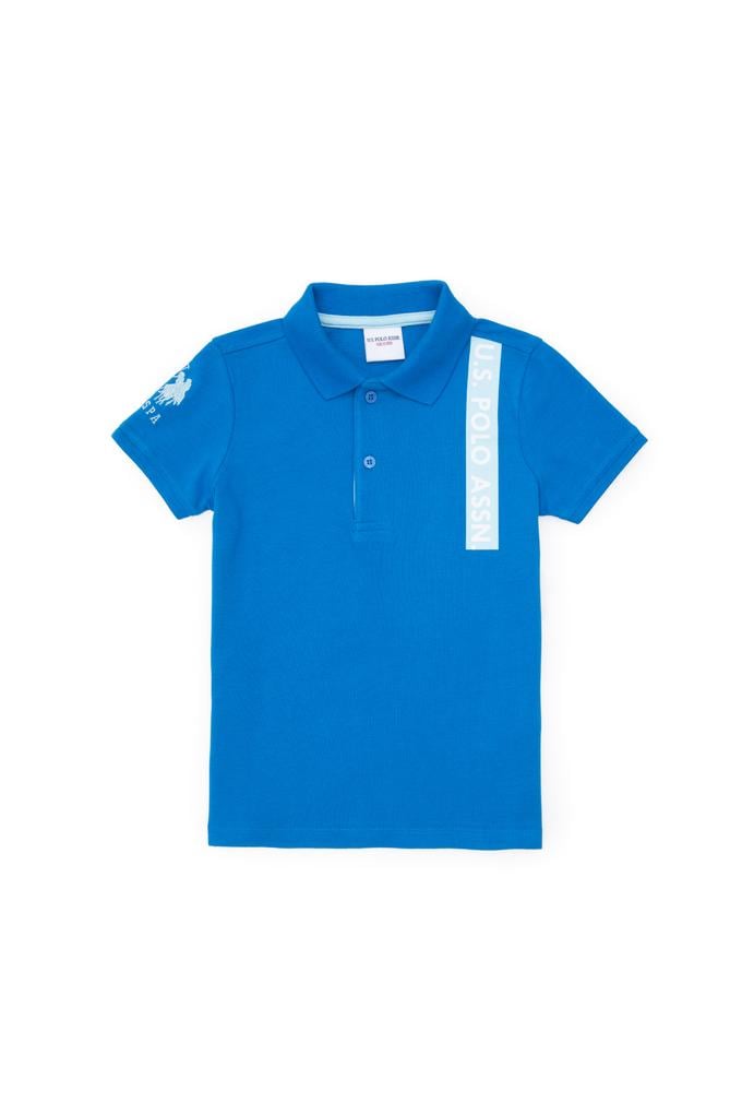 Erkek Çocuk Polo Yaka Kobalt Mavi Tişört
