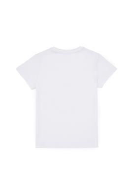 Erkek Çocuk Bisiklet Yaka Beyaz Tişört - 50307138004