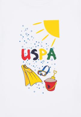 Erkek Çocuk Bisiklet Yaka Beyaz Tişört - 50307138004