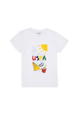 Erkek Çocuk Bisiklet Yaka Beyaz Tişört - 50307138004