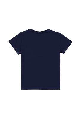 Erkek Çocuk Bisiklet Yaka Lacivert Tişört - 50307138013