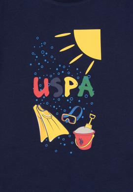 Erkek Çocuk Bisiklet Yaka Lacivert Tişört - 50307138013