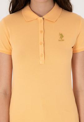 Kadın Turuncu Basic Tişört - 50300868077