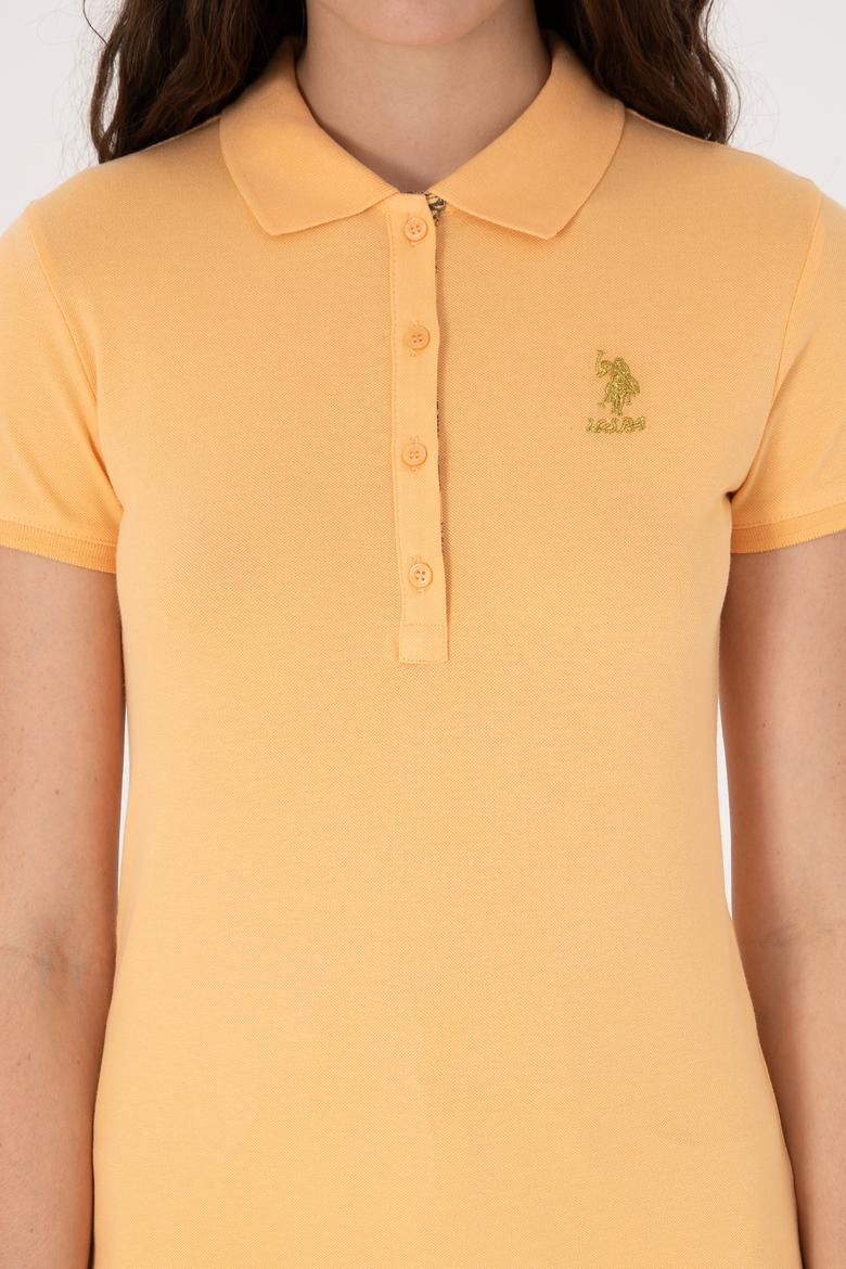 Kadın Turuncu Basic Tişört - 50300868077