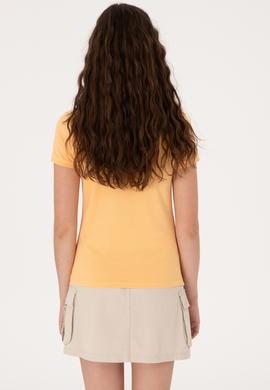 Kadın Turuncu Basic Tişört - 50300868077
