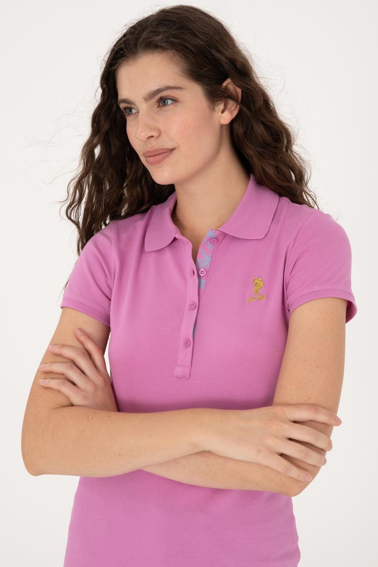 Kadın Fuşya Basic Tişört - 50300868011