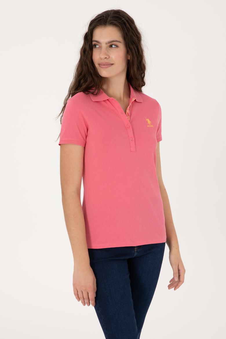 Kadın Pembe Basic Tişört - 50300896196