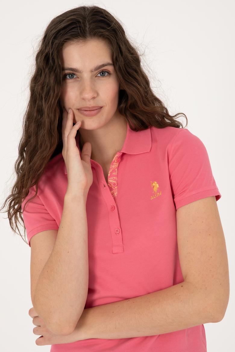 Kadın Pembe Basic Tişört - 50300896196