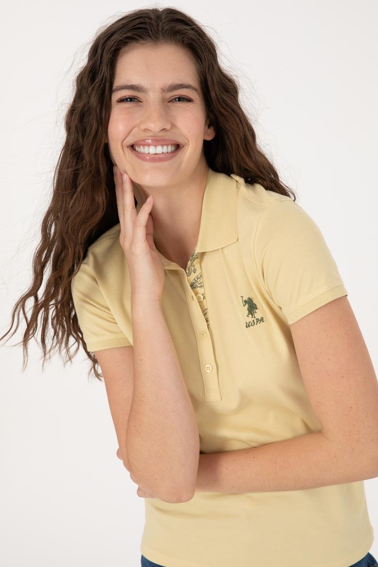 Kadın Açık Haki Basic Tişört - 50300896166