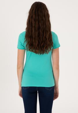 Kadın Mint Basic Tişört - 50300868091