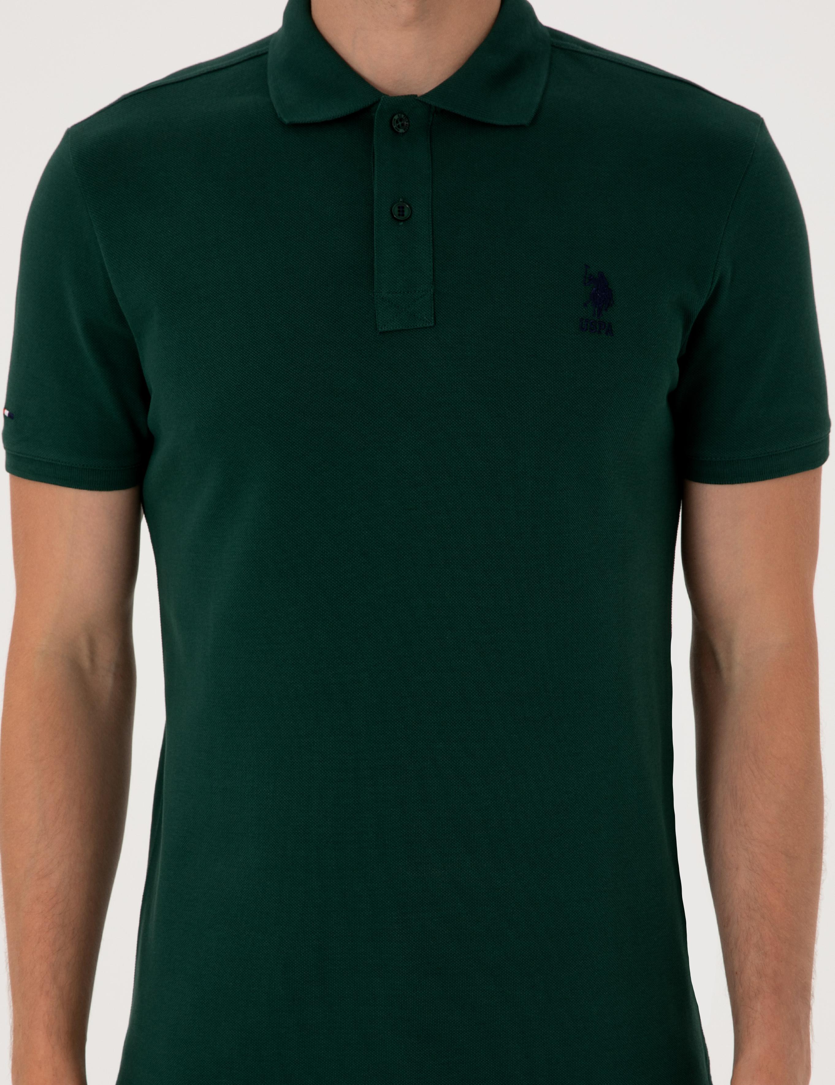 پولوشرت آستین کوتاه اندامی یقه پیراهنی مردانه یو اس پولو | U.S. Polo Assn. - تصویر 6