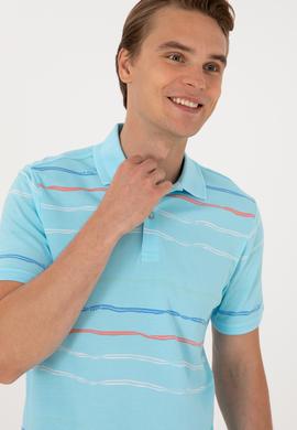 Erkek Regular Fit Polo Yaka Aqua Tişört - 50299642001