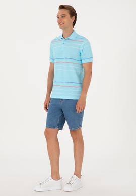 Erkek Regular Fit Polo Yaka Aqua Tişört - 50299642001
