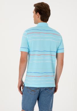 Erkek Regular Fit Polo Yaka Aqua Tişört - 50299642001