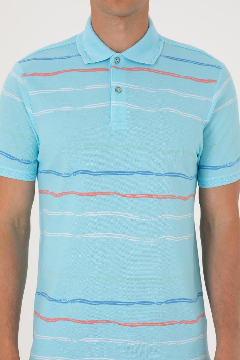 Erkek Regular Fit Polo Yaka Aqua Tişört - 50299642001
