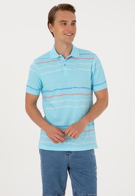 Erkek Regular Fit Polo Yaka Aqua Tişört - 50299642001
