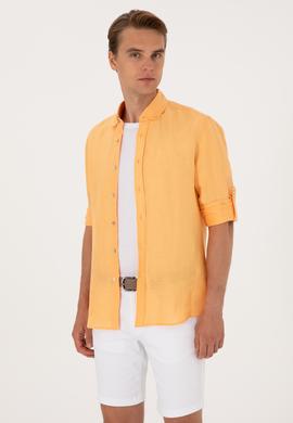 Erkek Turuncu Uzun Kollu Gömlek - 50299597010