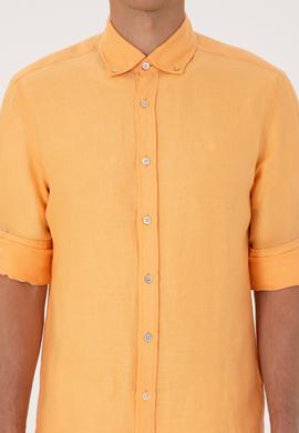 Erkek Turuncu Uzun Kollu Gömlek - 50299597010