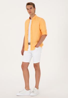 Erkek Turuncu Uzun Kollu Gömlek - 50299597010