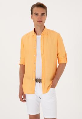 Erkek Turuncu Uzun Kollu Gömlek - 50299597010