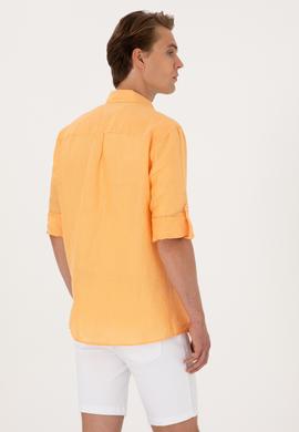 Erkek Turuncu Uzun Kollu Gömlek - 50299597010