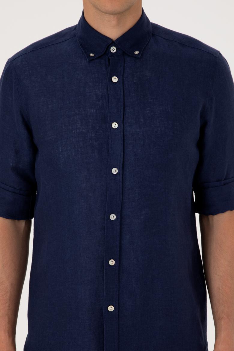 Erkek Lacivert Uzun Kollu Gömlek - 50299597081