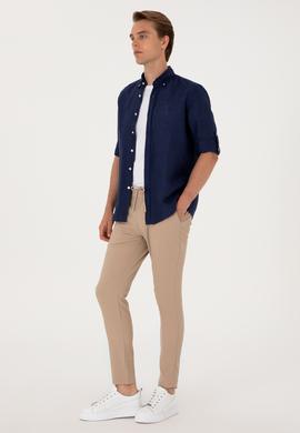 Erkek Lacivert Uzun Kollu Gömlek - 50299597081