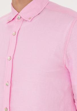 Erkek Açık Pembe Uzun Kollu Gömlek - 50299597037