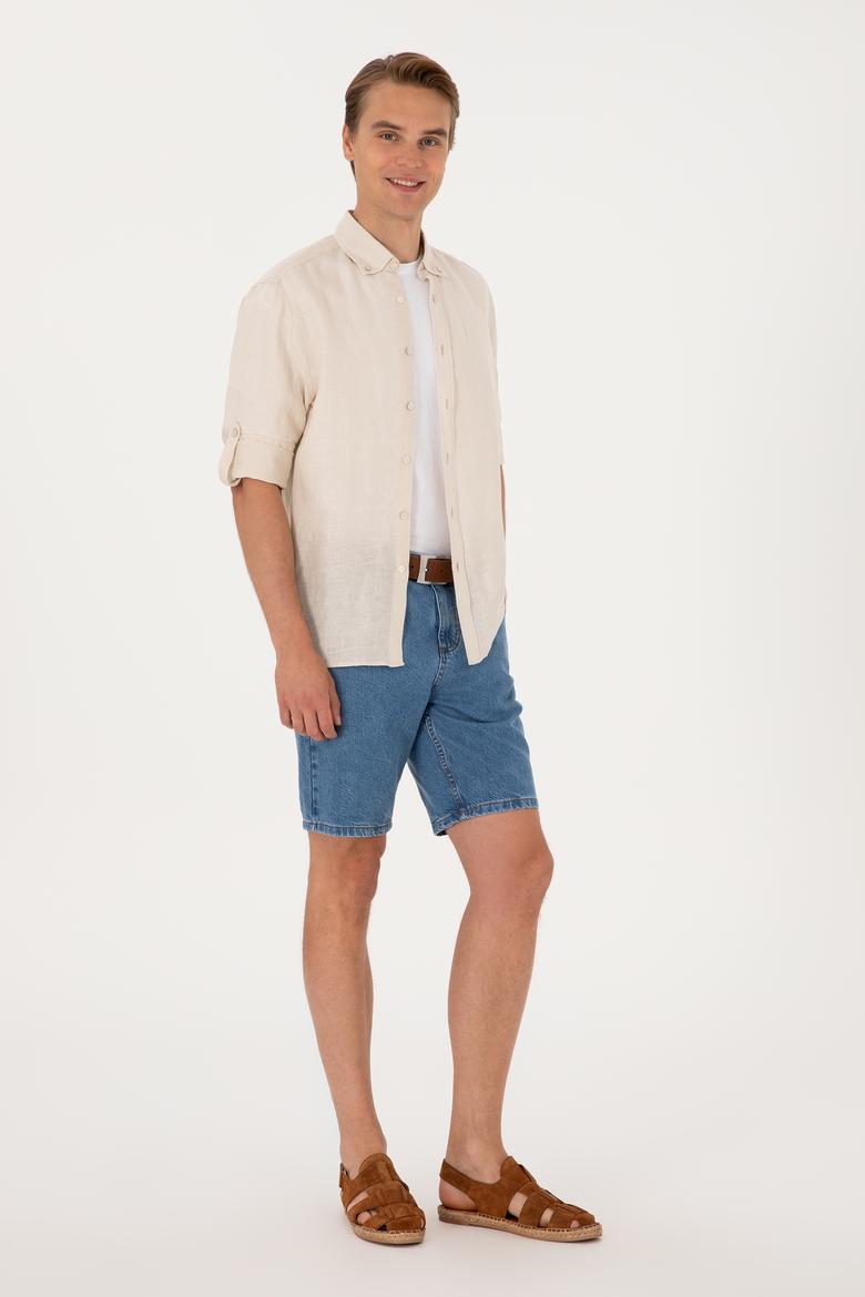 Erkek Taş Uzun Kollu Gömlek - 50299597019