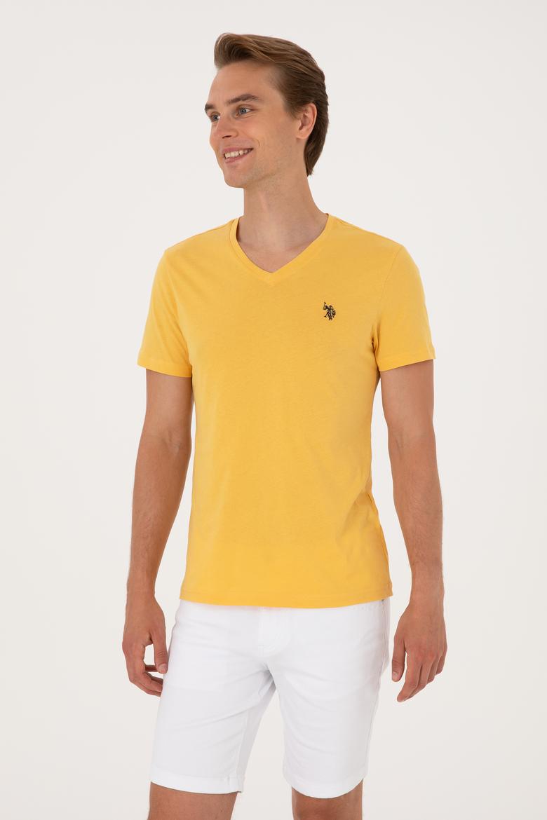 Erkek Hardal Basic Tişört - 50297985057