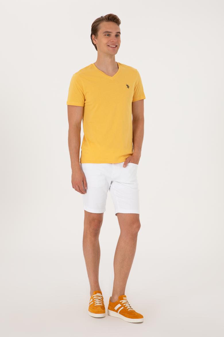 Erkek Hardal Basic Tişört - 50297985057