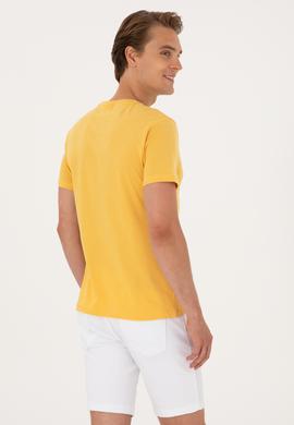 Erkek Hardal Basic Tişört - 50297985057