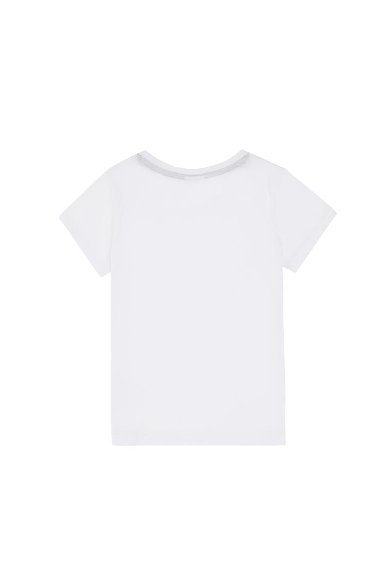 Erkek Çocuk Bisiklet Yaka Beyaz Tişört - 50306591007