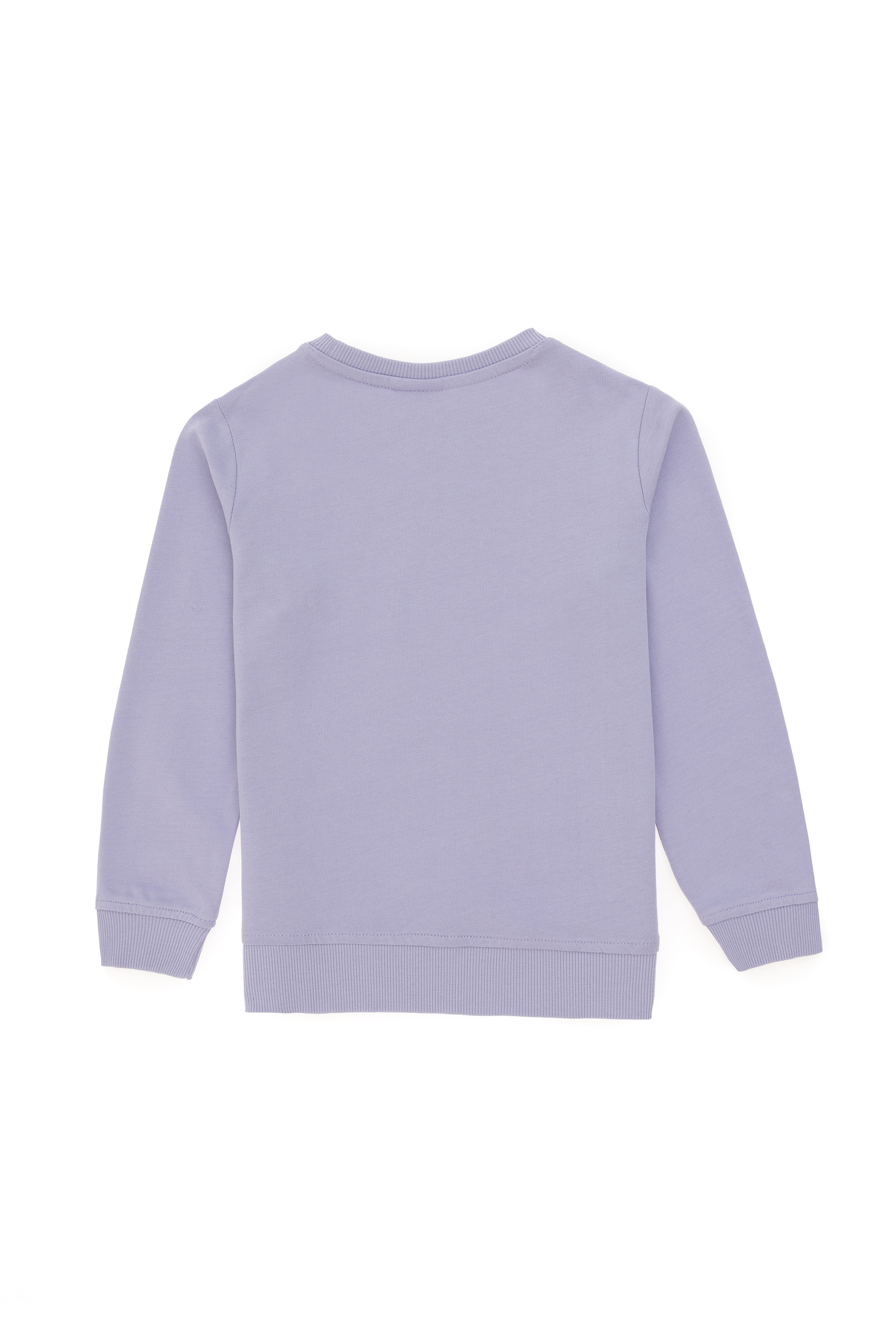 Kız Çocuk Lila Basic Sweatshirt