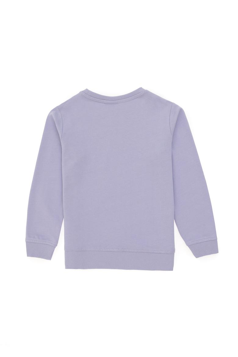 Kız Çocuk Lila Basic Sweatshirt - 50296576021