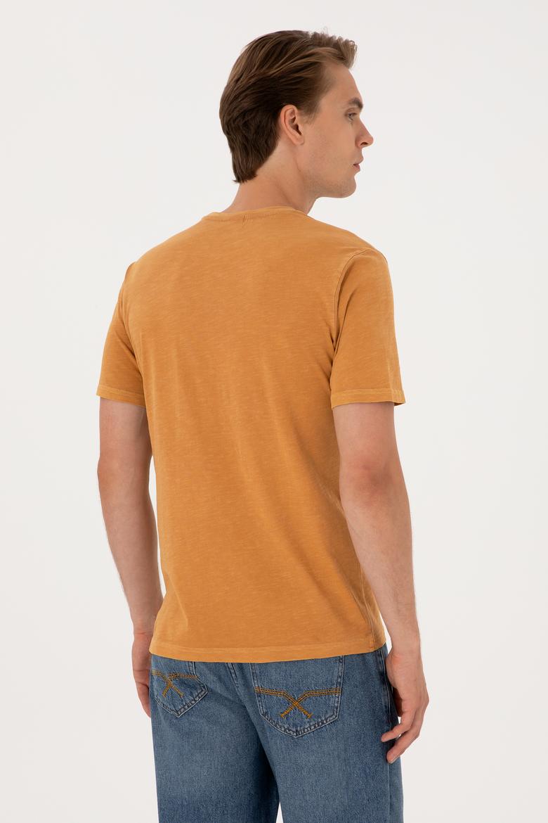 Erkek Hardal Basic Tişört - 50297987053