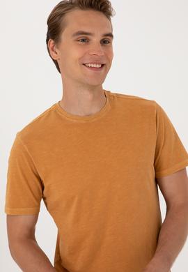 Erkek Hardal Basic Tişört - 50297987053