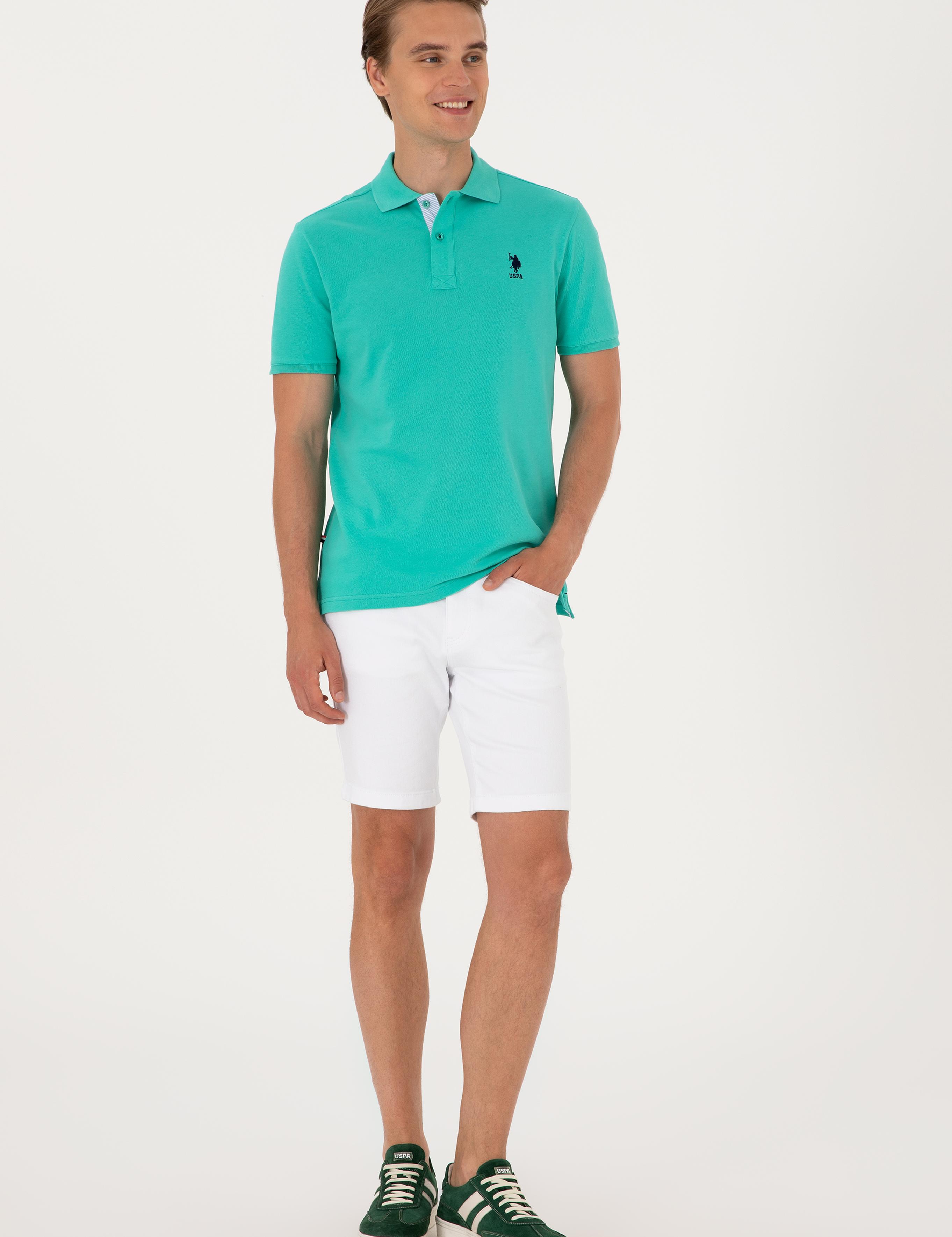 تی شرت آستین کوتاه رگولار یقه پیراهنی مردانه یو اس پولو | U.S. Polo Assn. - تصویر 4