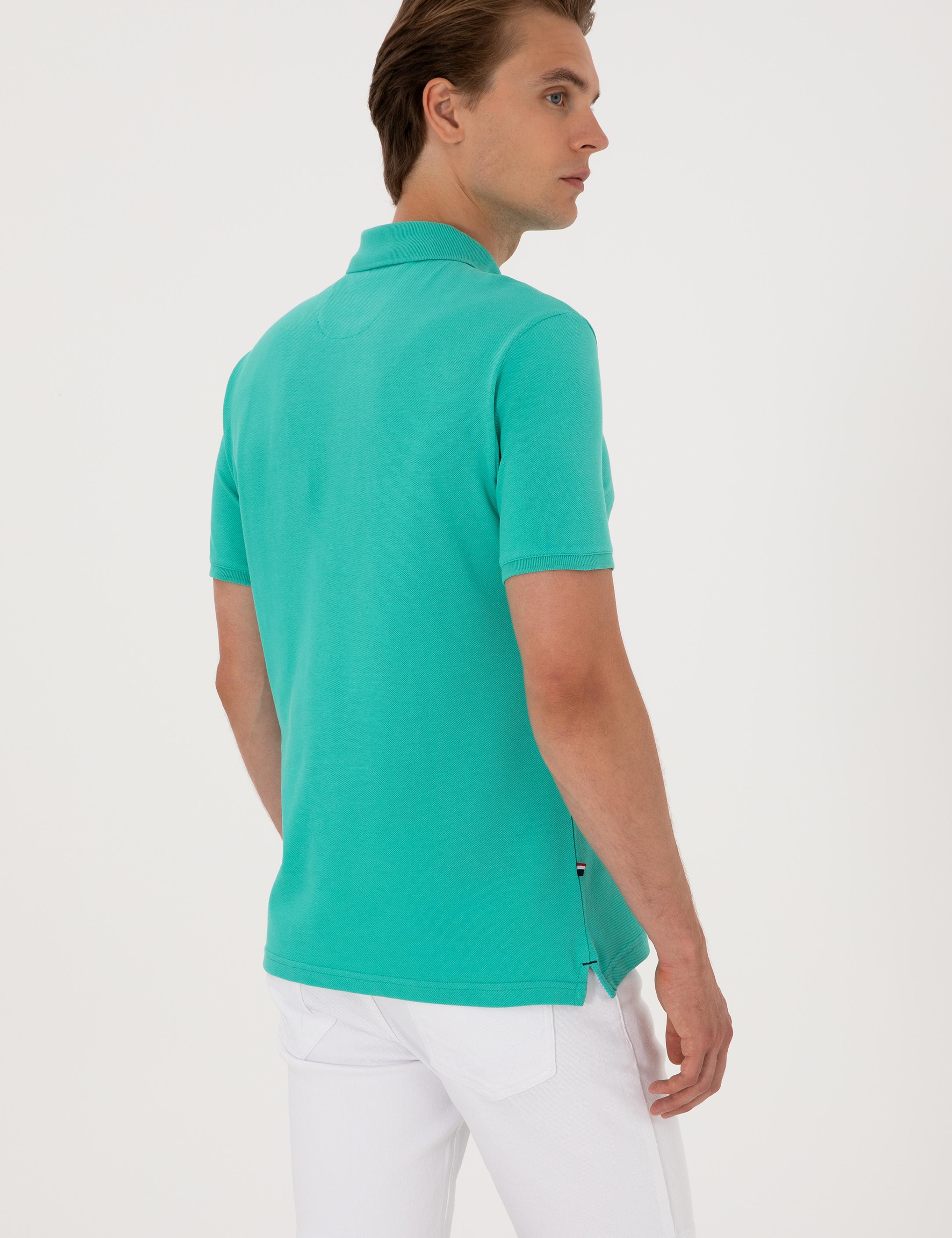 تی شرت آستین کوتاه رگولار یقه پیراهنی مردانه یو اس پولو | U.S. Polo Assn. - تصویر 5