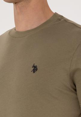 Erkek Regular Fit Bisiklet Yaka Vizon Basic Tişört - 50298015095