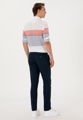 Erkek Lacivert Kanvas Pantolon - 50300476084